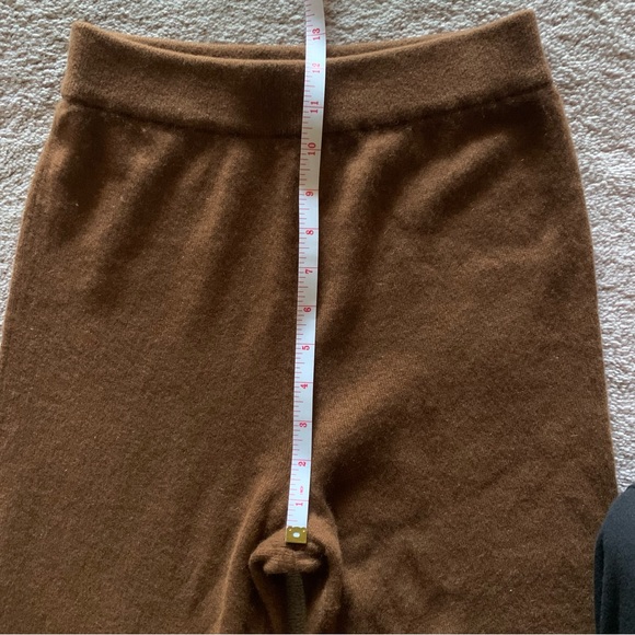Naadam Cashmere Cropped Pant in Brown XS - Picture 7 of 9